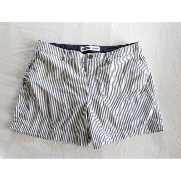 Old Navy Shorts Size 6 Lot Of 3 Bundle White Black Gingham Gray Stripes - Picture 5 of 14